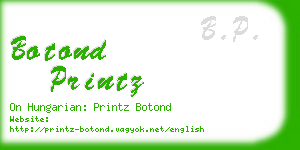 botond printz business card